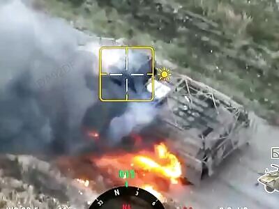 Ukrainian army burned Russian equipment in Kursk