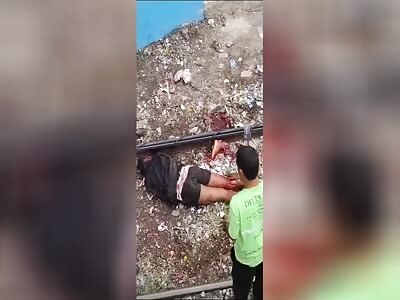 oh my god the man was dismembered on the train tracks