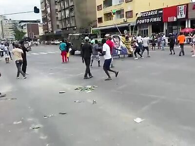 Protester Gets Mowed Down by Armored Police Car