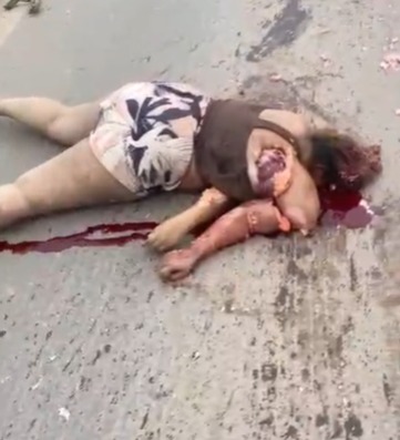 Chick Crushed and Mangled by Truck