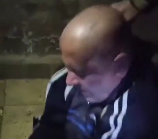 One of the saydnaya prison guards captured by the Syrian rebels 