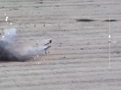 The drone sent the Russian flying.