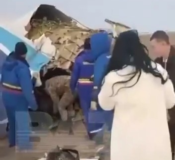 Survivors of Azerbaijan Airlines plane crash in Kazakhstan coming out 