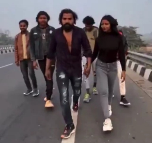  Indians Making a Video on Highway Obliterated. 