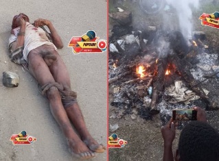 Street justice for thief in Haiti 