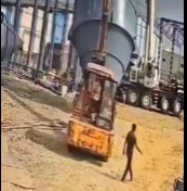 Damn : Operator Crushed To Death By Falling Crane