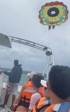Parasailing Gone Wrong In San Andres Island