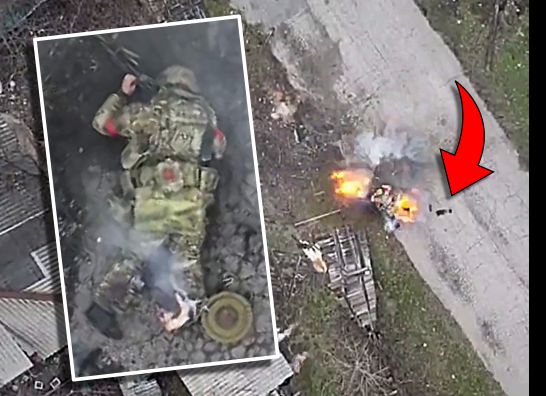 Clean Hit Severs Russian's Leg & Sends It Flying