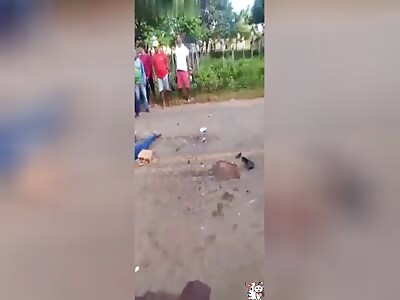 A Woman And A Man Died In A Motorcycle Accident, Two More injured.