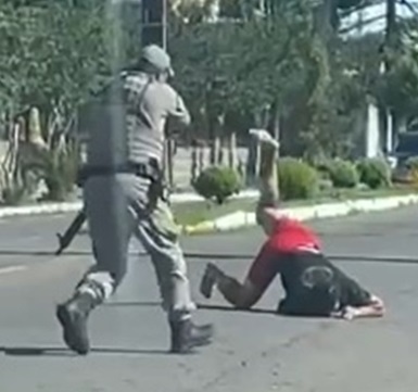 Robbery Suspect Shot by Military Police Man In Farroupilha