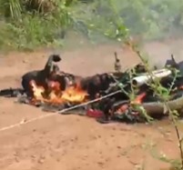 Man Burned in Brazilian Street