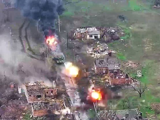 Demolition & Death to All Things Russian around Toretsk