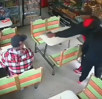 Hitman Shoots Cafeteria Customer At Point Blank Range