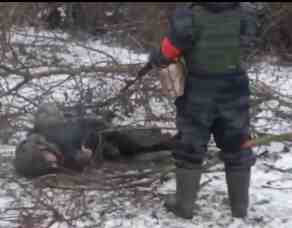 Wounded Soldier Gets Executed (full video)