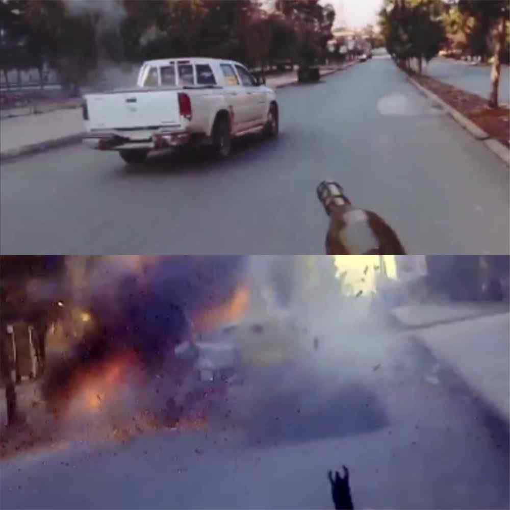 Fleeing Syrian Soldier Killed {x2 Perspectives+Aftermath}
