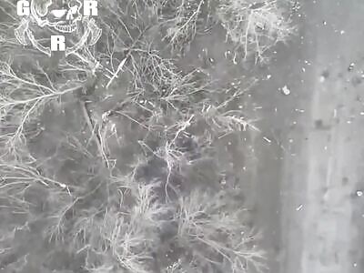 Drone bombing Russians.