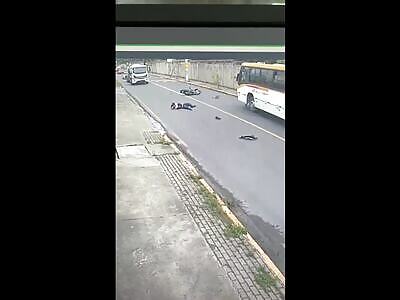 stupid biker gets fucked