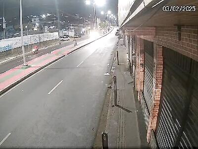  biker sent into space in horrific accident