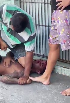 thief was brutally beaten panic by Fury