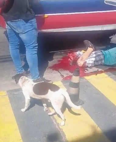 victim whose leg was torn apart, the accident was bad