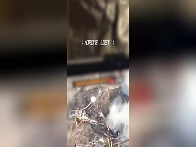 Failed drone finished the job