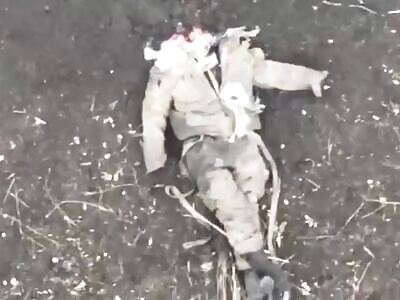 Where did the Russian soldier's head go?