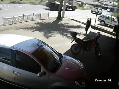 damn biker dies while doing a wheelie on his bike