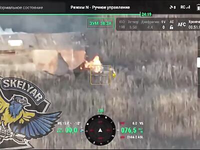 Russians abandoned their burning comrade.