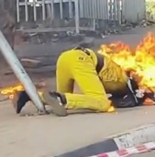Man Sets Himself on Fire Outside Uganda Parliament