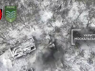 Russians get droned in Kursk.