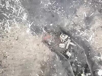 Russian drone dropping nades