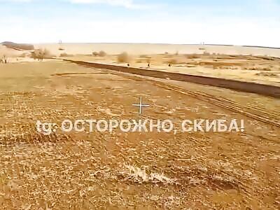 FPV kick in the ass for a pig running from Kursk region