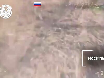 Multiple FPV strikes on Russians in Kursk.