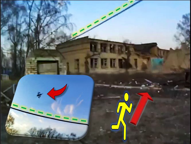 Bodycam—Running Russki Intercepted & Killed by Drone