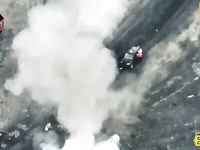 A lot of Russian vehicles were lost in Kursk.