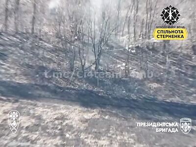 FPV strikes on Russian infantry.