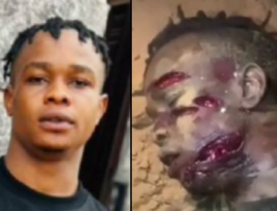 Rival butchered with a machete by the BLACK AXE GANG 