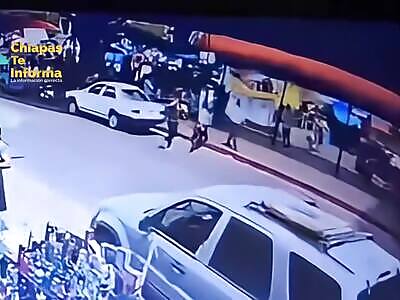 Crushed in the Park Chiapas Mexico