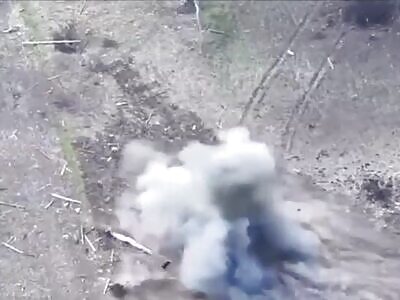 Drone catches up with russian.