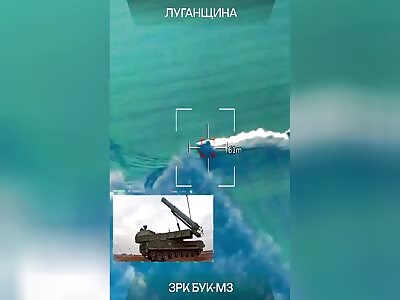 Russian Buk Air Defense Destroyed in Luhansk Region
