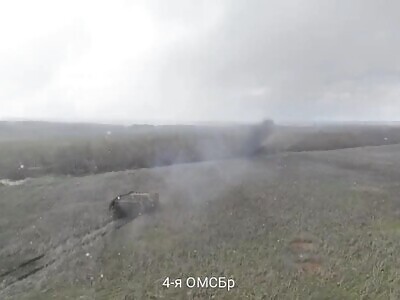 Pig tank is sprayed in the direction of Chasov-Yarovsky