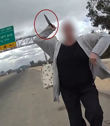 Woman Shot, Killed After Running at Officer With Butcher Knife