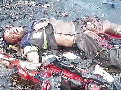 Horrible accident in street 