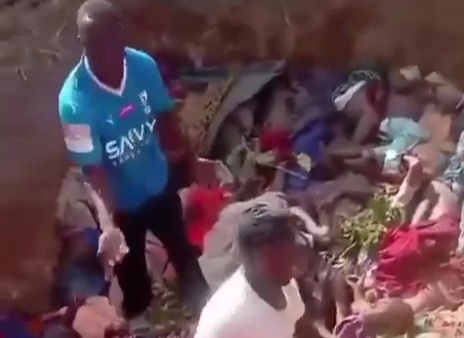 47 People Killed and Buried in a Mass Grave.