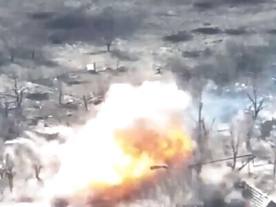 Russian BMP hit a mine in Kursk. Crew vaporized.