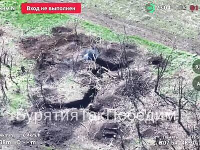 Russians storming a trench position