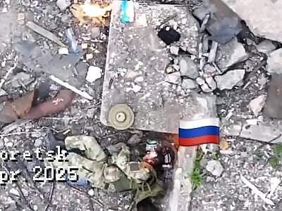 Clearing Toretsk of Russians (April 2025 compilation).