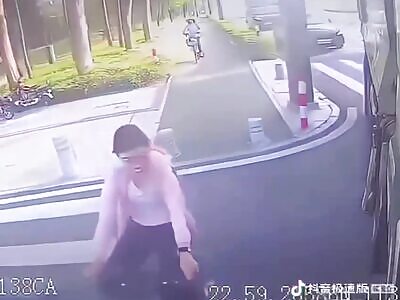 Rider head crushed by truck