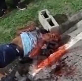 thief was beaten with building blocks