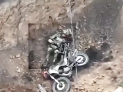 Russian stuntman flew into a tank ditch. 